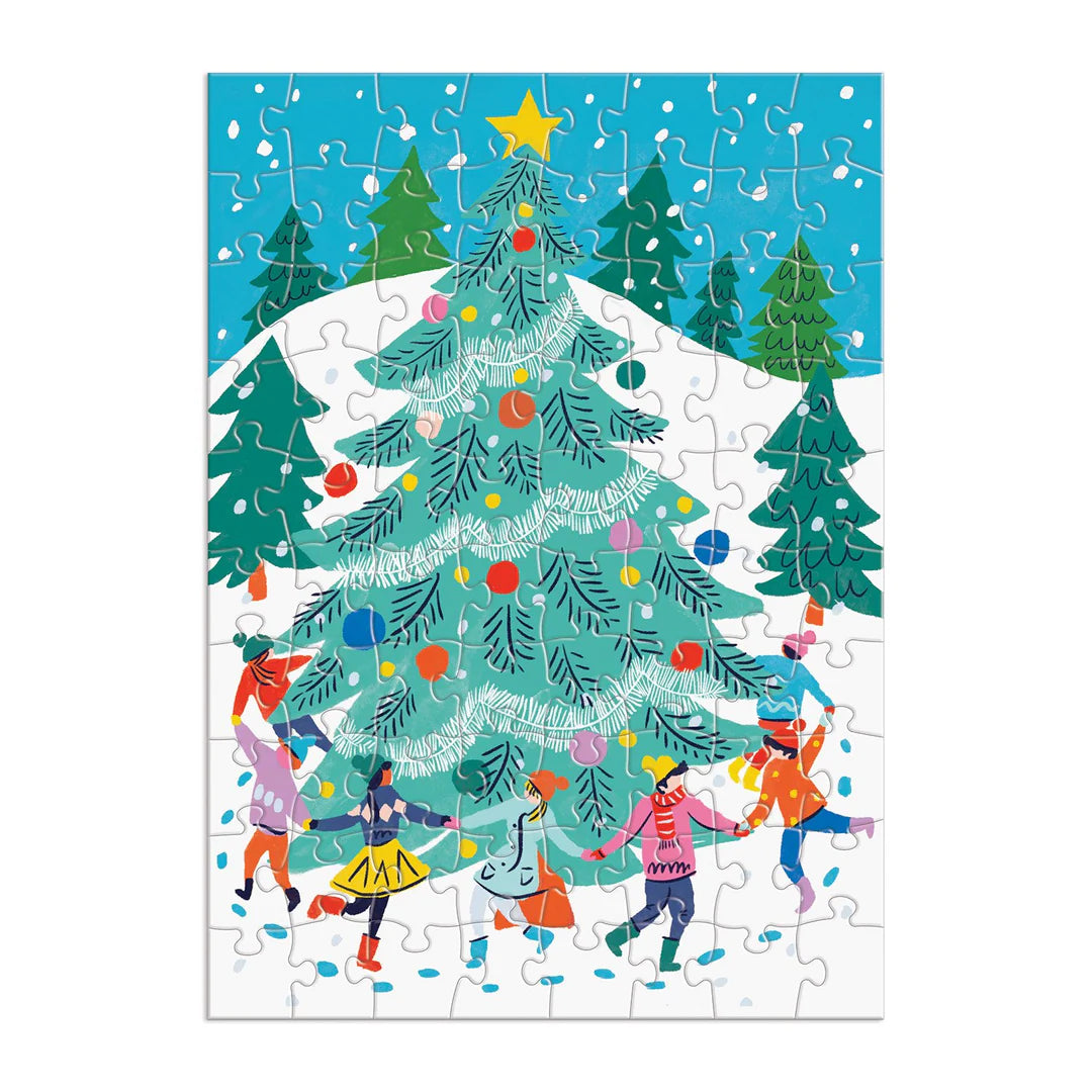 Galison - Puslespilskalender - Merry & Bright Puslekalender