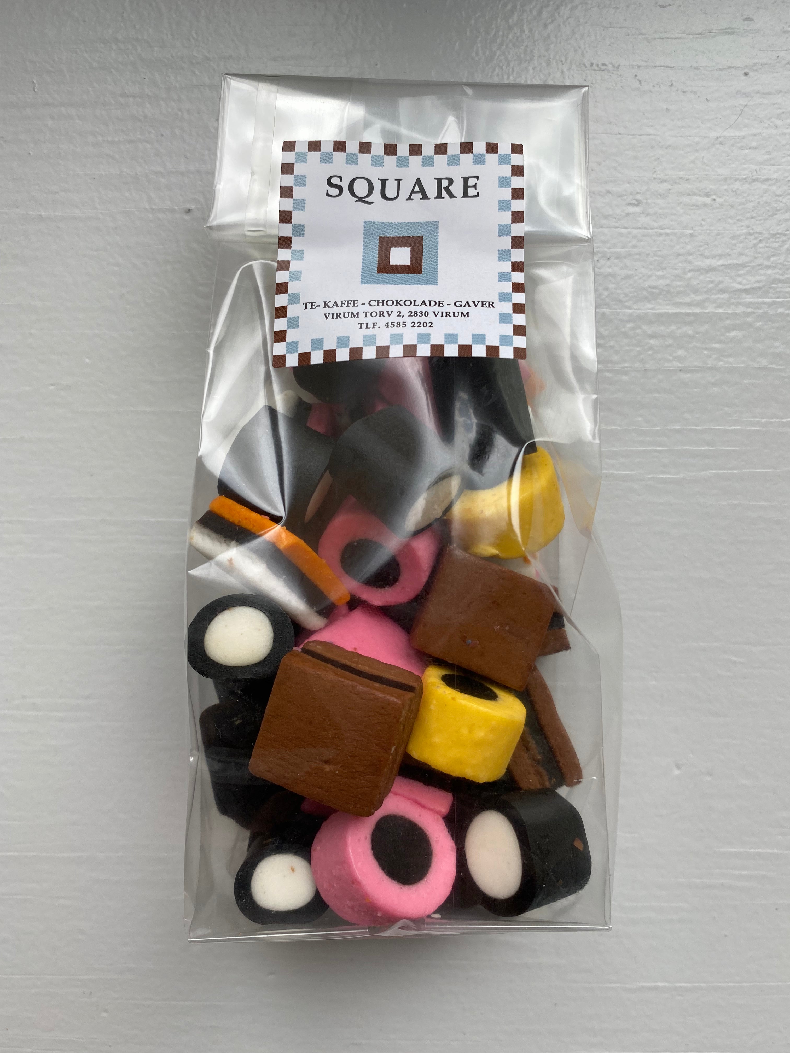 SQUARE - Slik - Lakridskonfekt-Lakridskonfekt-Butik Square-Butik Square