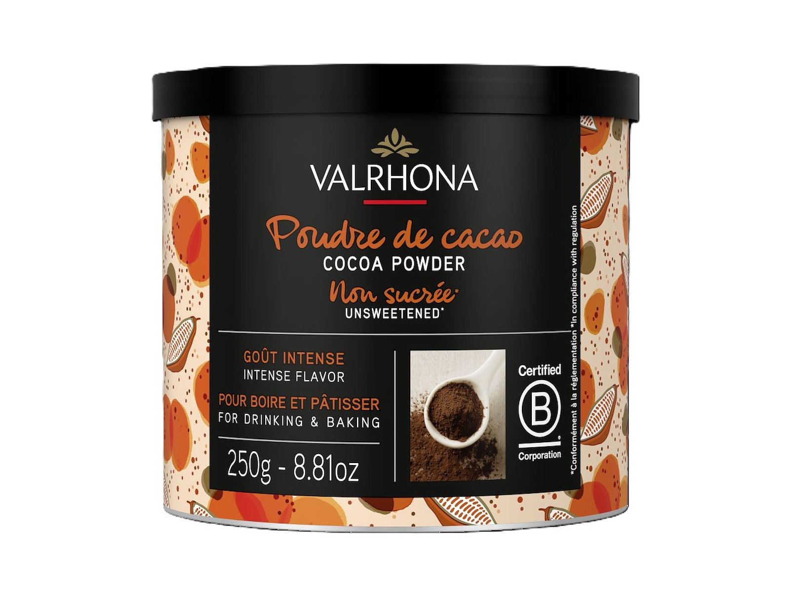 Valrhona - Bøtte - Kakaopulver