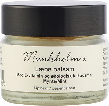 MUNKHOLM - Læbebalsam - Pebermynte 15ml.