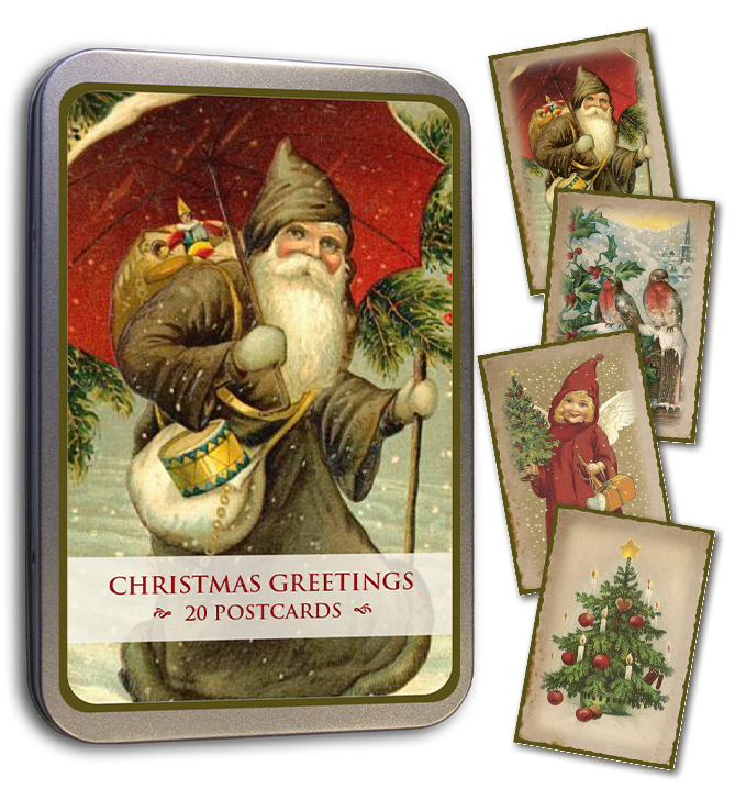 Sköna Ting - Metalæske med kort - Christmas Greetings