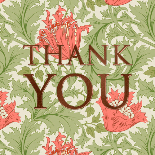 Sköna Ting - Lykønskningskort - Thank You 7,5X7,5 cm