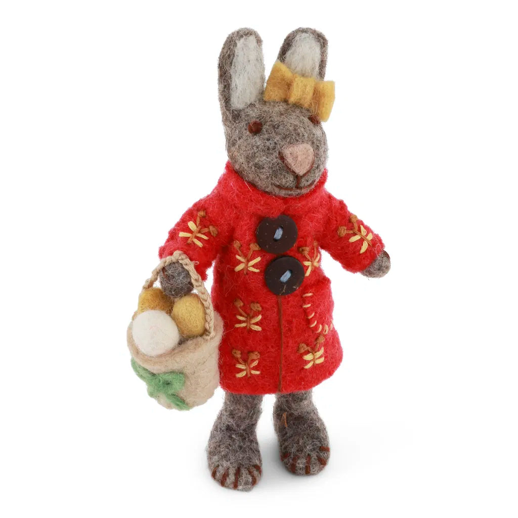 Gry & Sif - Påskehare - Frakke & Påskekurv
