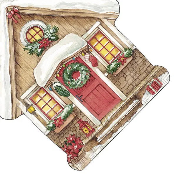Butik Square - Servietter - Julehuset (Formet)