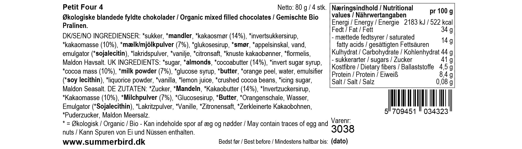 Summerbird - Gaveæske - Petit Four 4