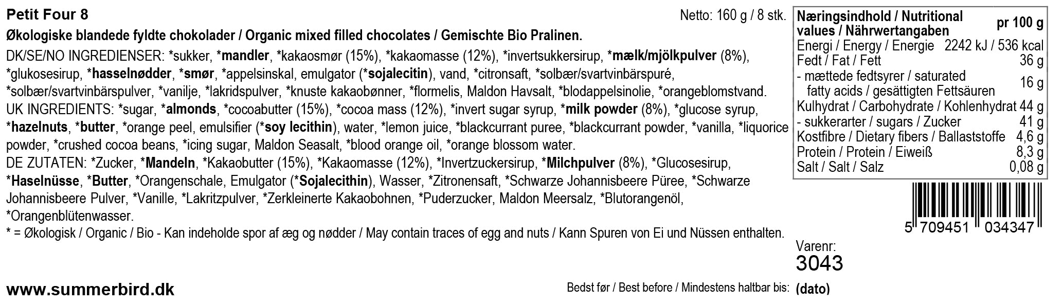 Summerbird - Gaveæske - Petit 8