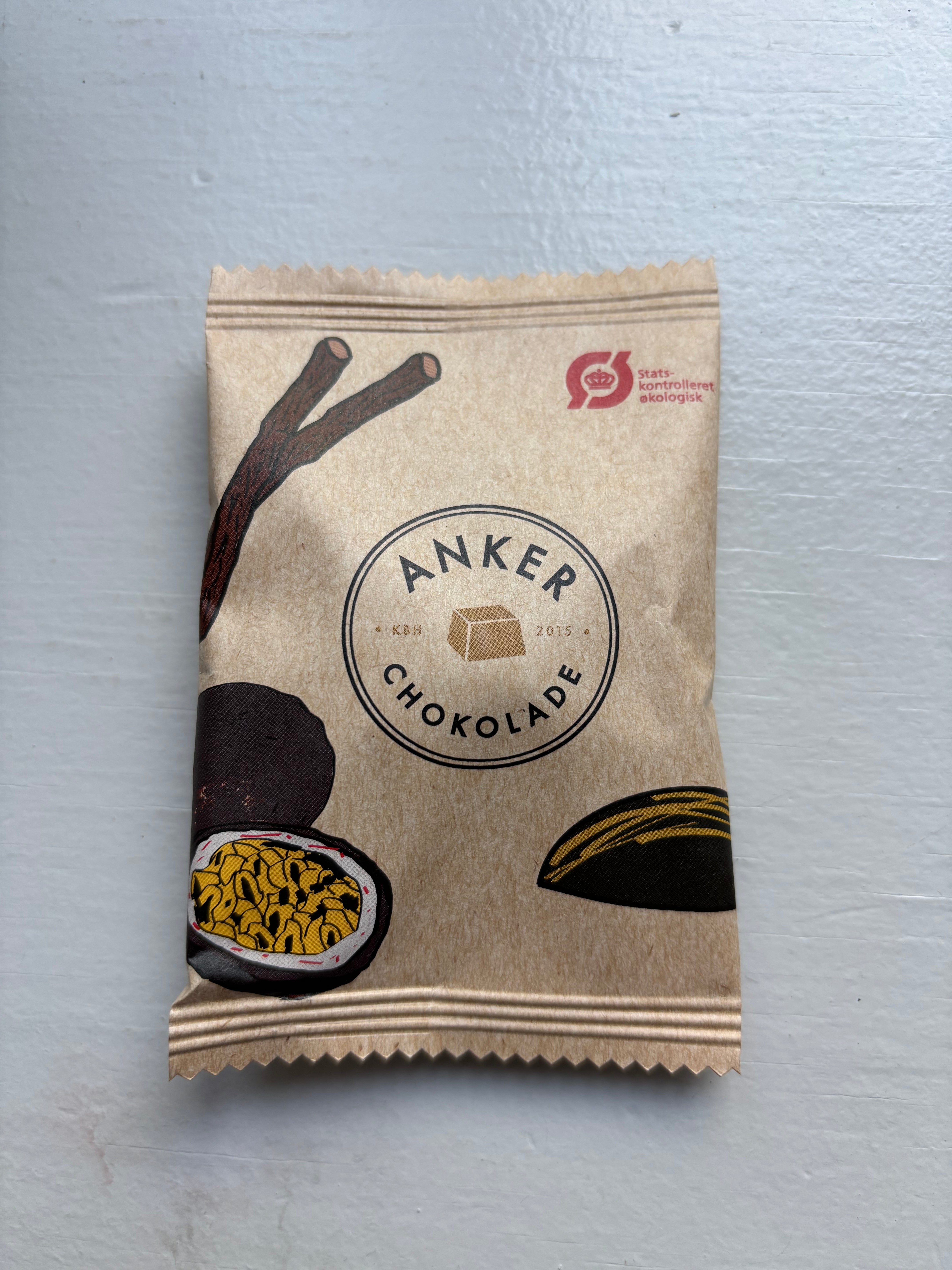 Anker Chokolade - Flowpack - Passionsfrugt, lakrids