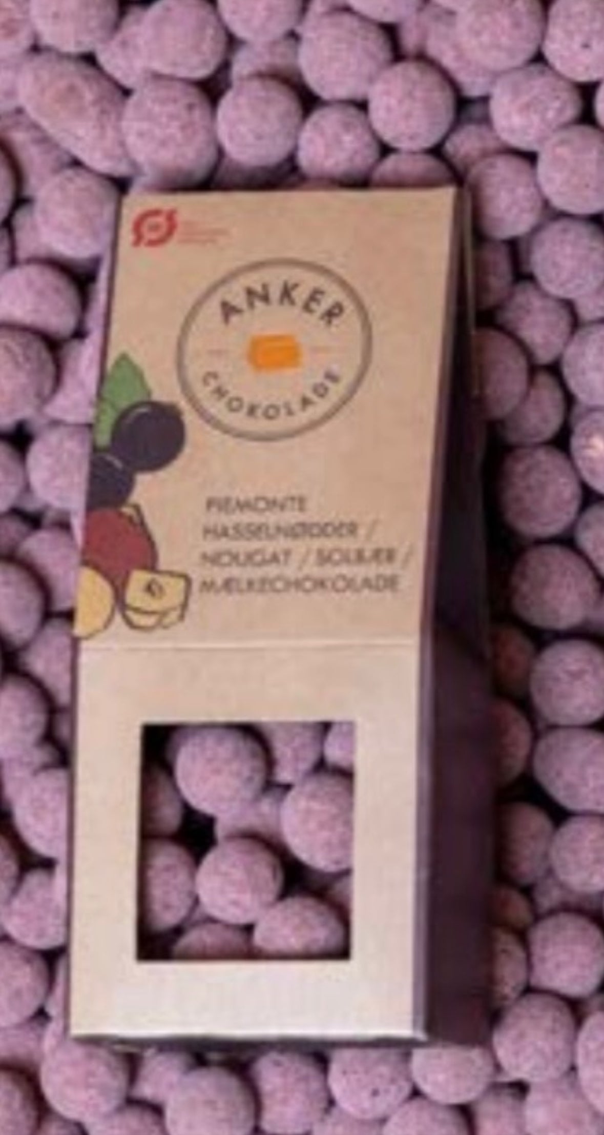 Anker Chokolade - Æske - Solbær, Nougat og Mælkechokolade