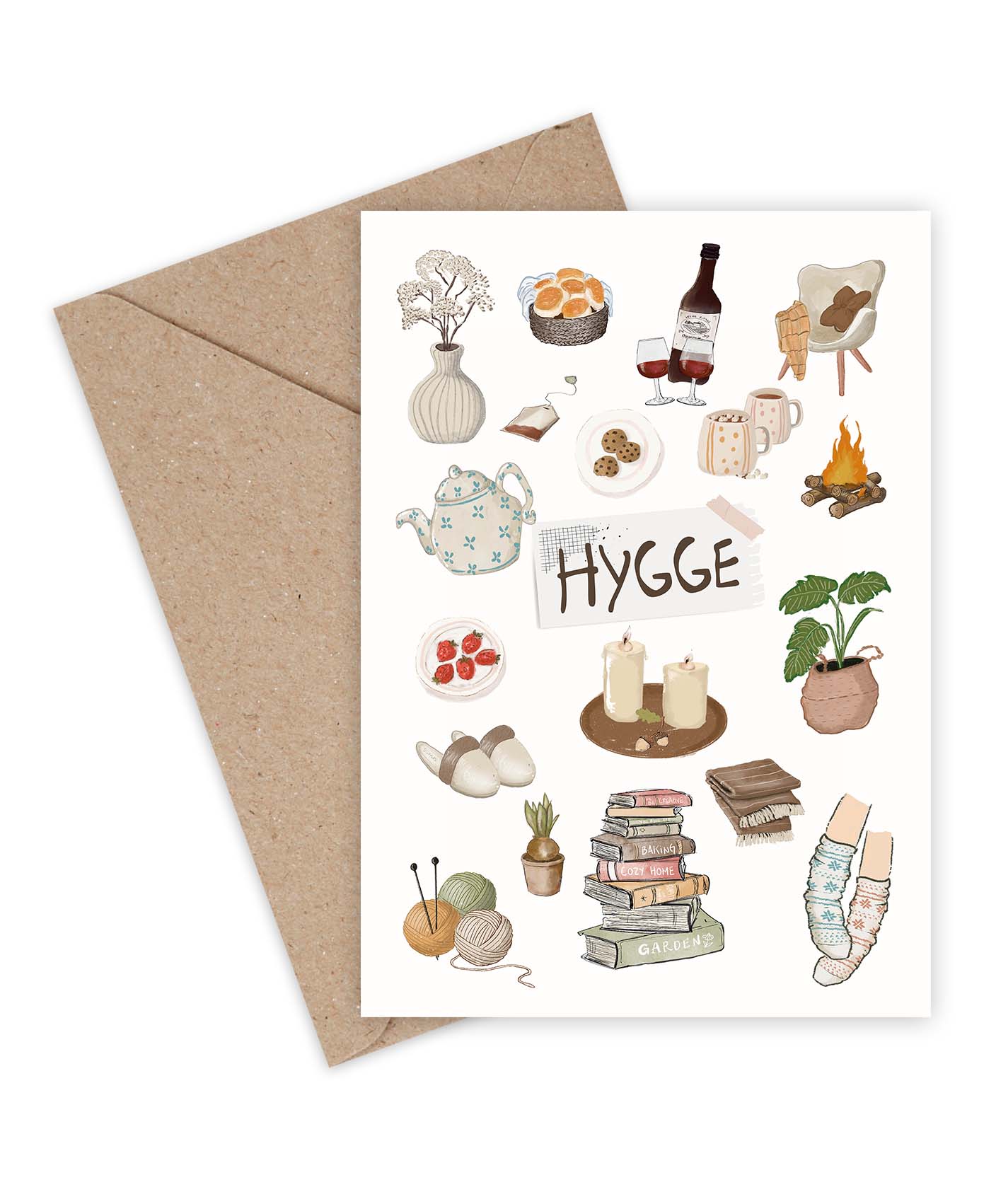 Mouse & Pen - Lykønskningskort - Hygge•