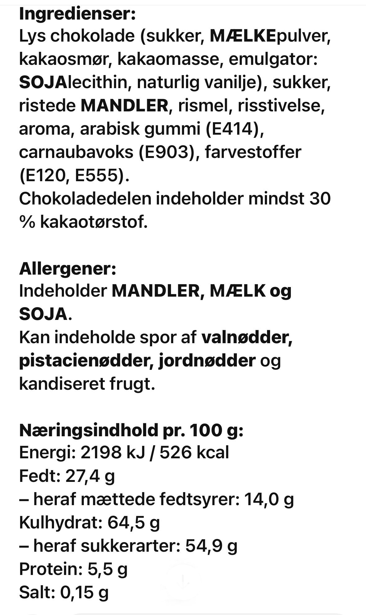 SQUARE SLIK - Pose - Jordbærdrøm Mandler