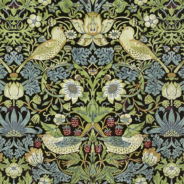 William Morris - Servietter - Strawberry Thief