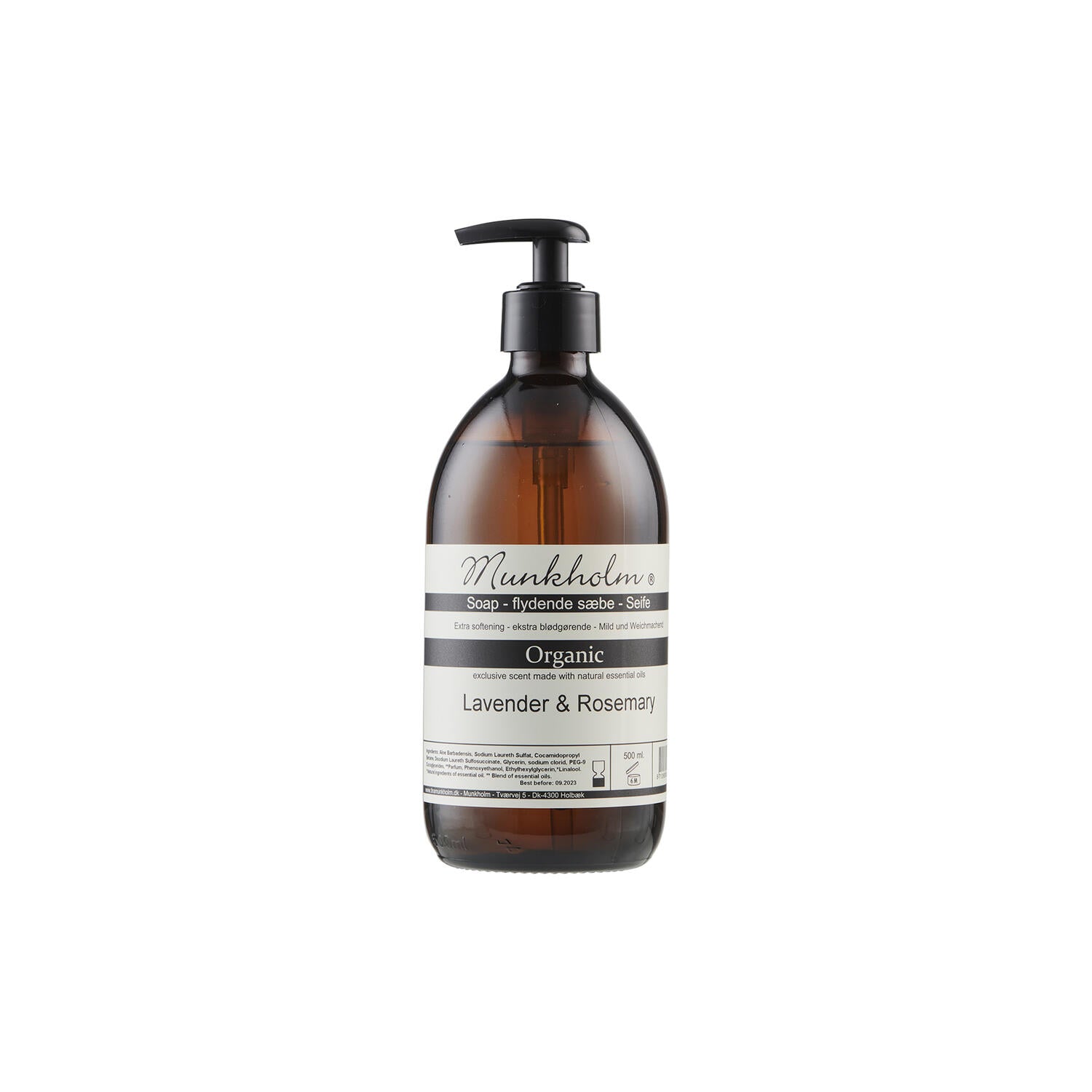 Munkholm - Flydende sæbe - Lavendel & Rosmarin 500 ml.