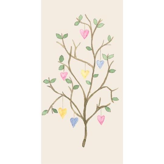 Ib Laursen - Servietter - Forårsgren med hjerter