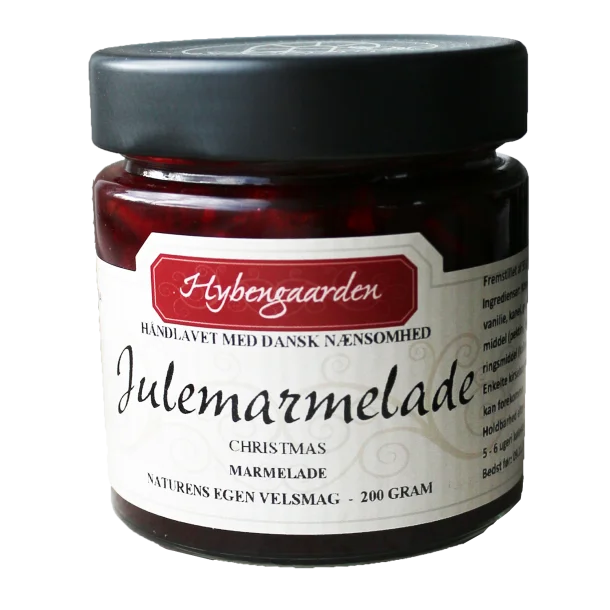 Hybengaarden - Julemarmelade - Kirsebær, æble & orange