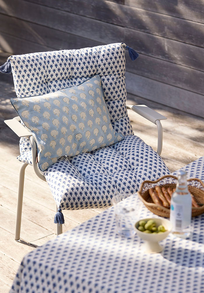 Bungalow - Pudebetræk - Meva Soft Blue 33x50cm