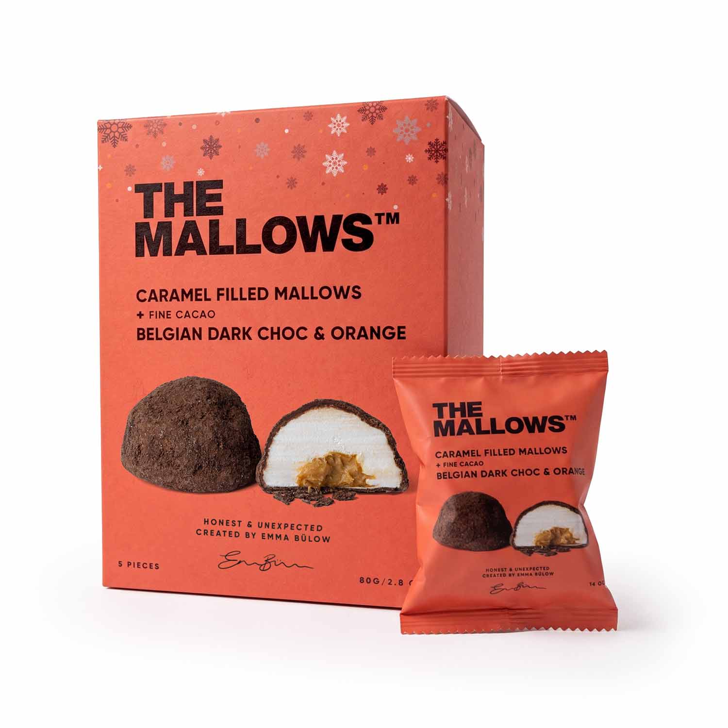 The Mallows - Æske - Caramel Filled, Dark Chocolate & Orange