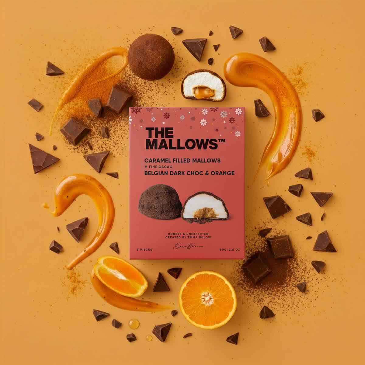 The Mallows - Æske - Caramel Filled, Dark Chocolate & Orange