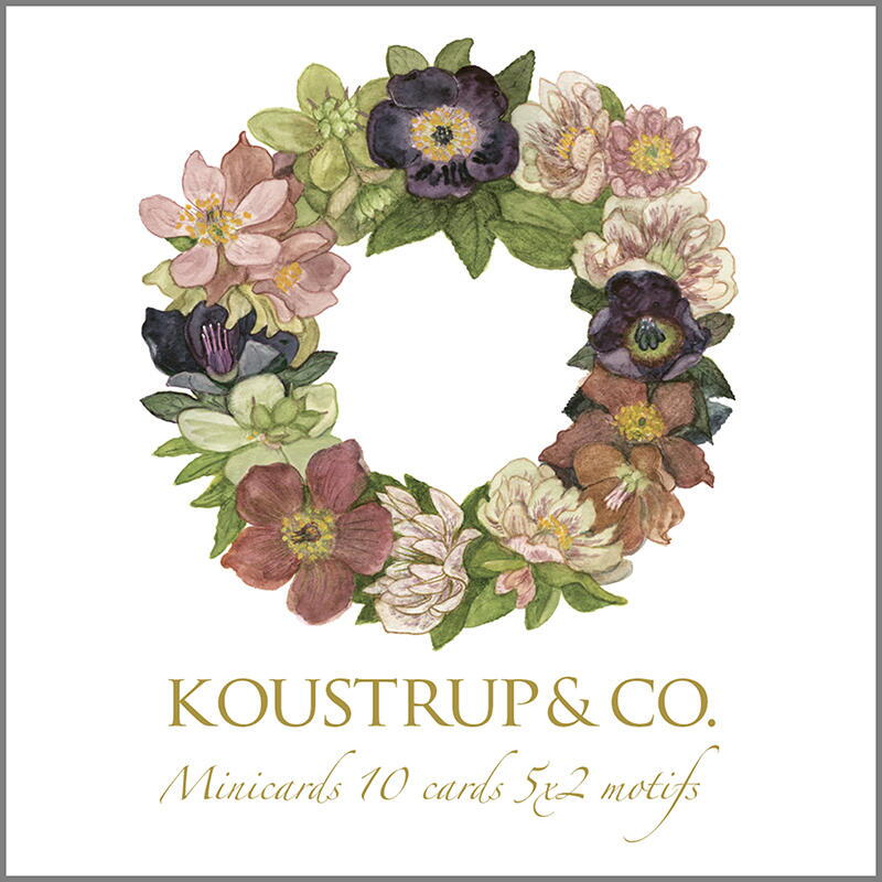 Koustrup & Co - Lykønskningskort - Julekranse