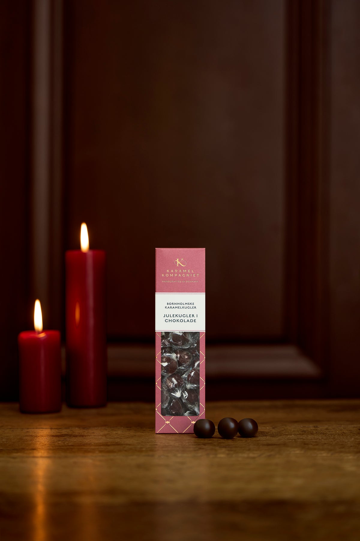 Karamel Kompagniet - Gaveæske - Julekarameller med Mørk Chokolade 109 g