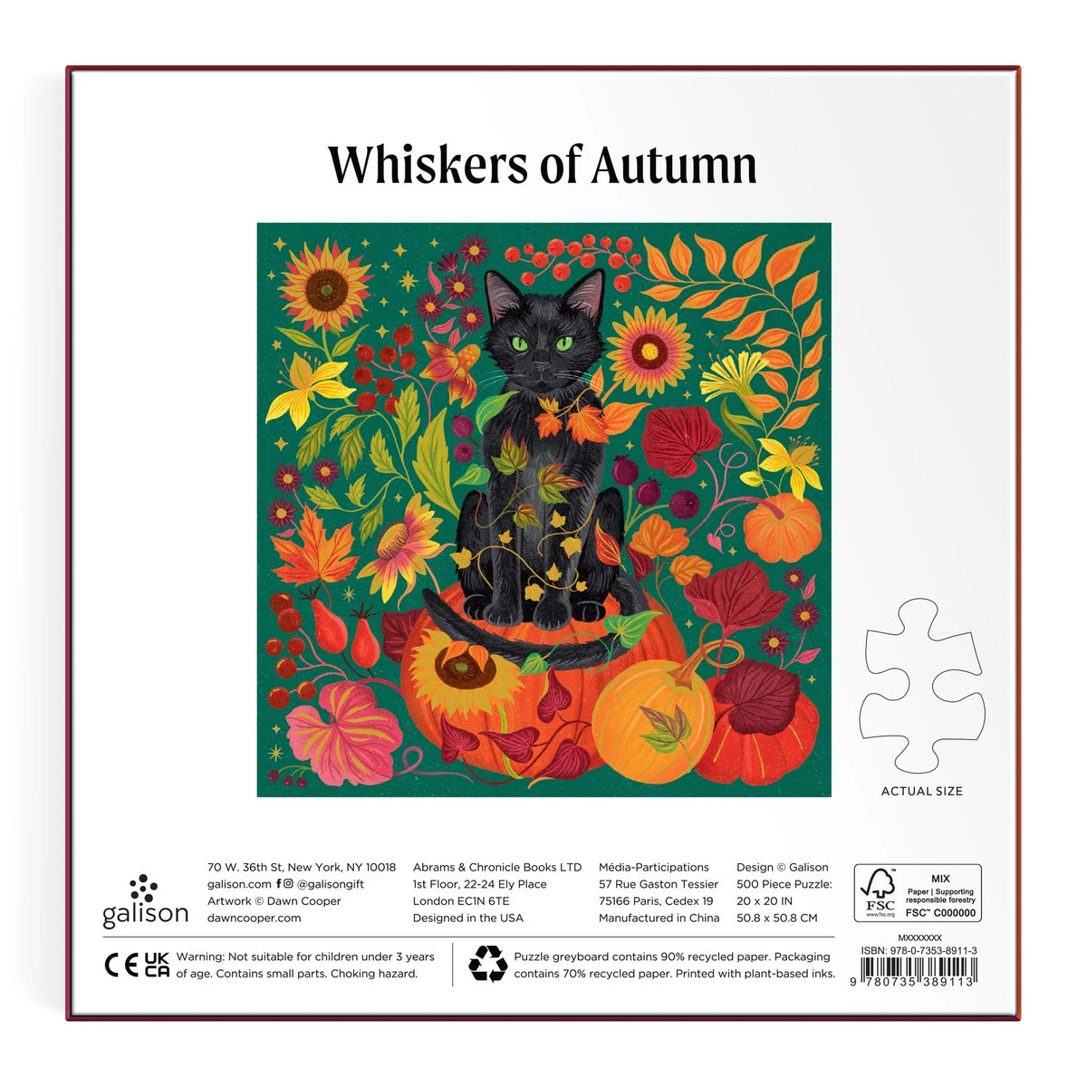 Galison - Puslespil - Whiskers of Autumn