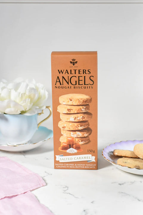 Angels Honey Nougat Biscuits Salted Caramel 150g