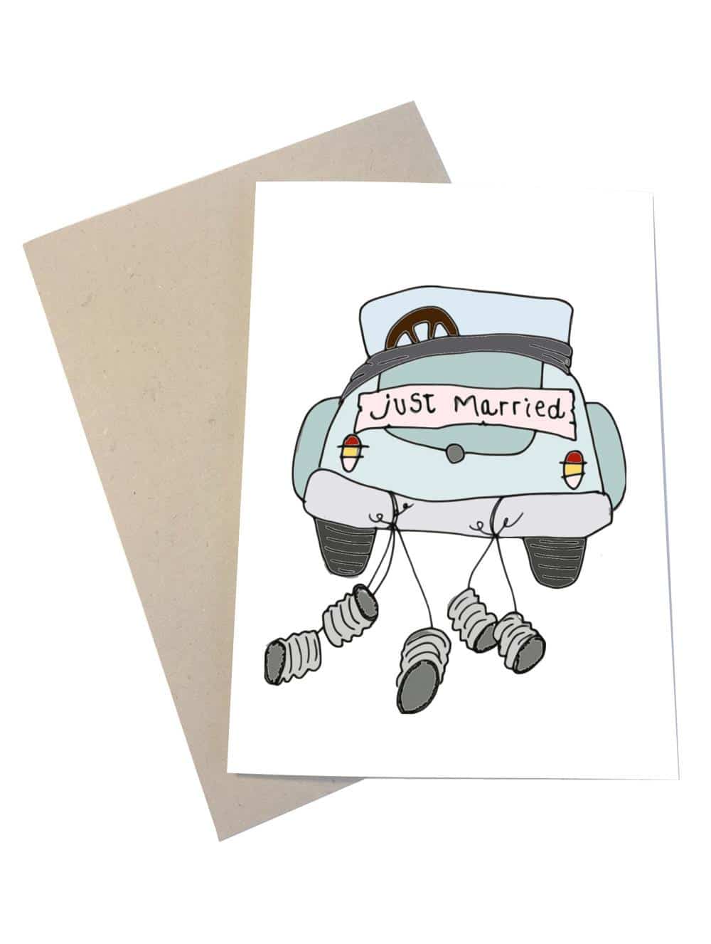 Just Married-Kort A7-Mouse & Pen-Butik Square