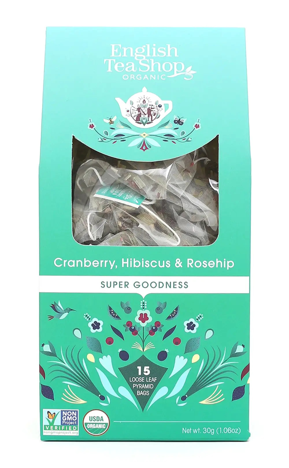 English Tea Shop - Tebreve - Cranberry, Hibiscus & Rosehip Tea ØKO