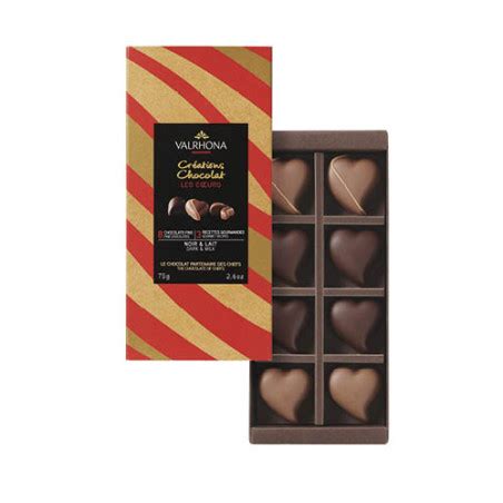 Valrhona - Gaveæske - 8 stk. Hjerter