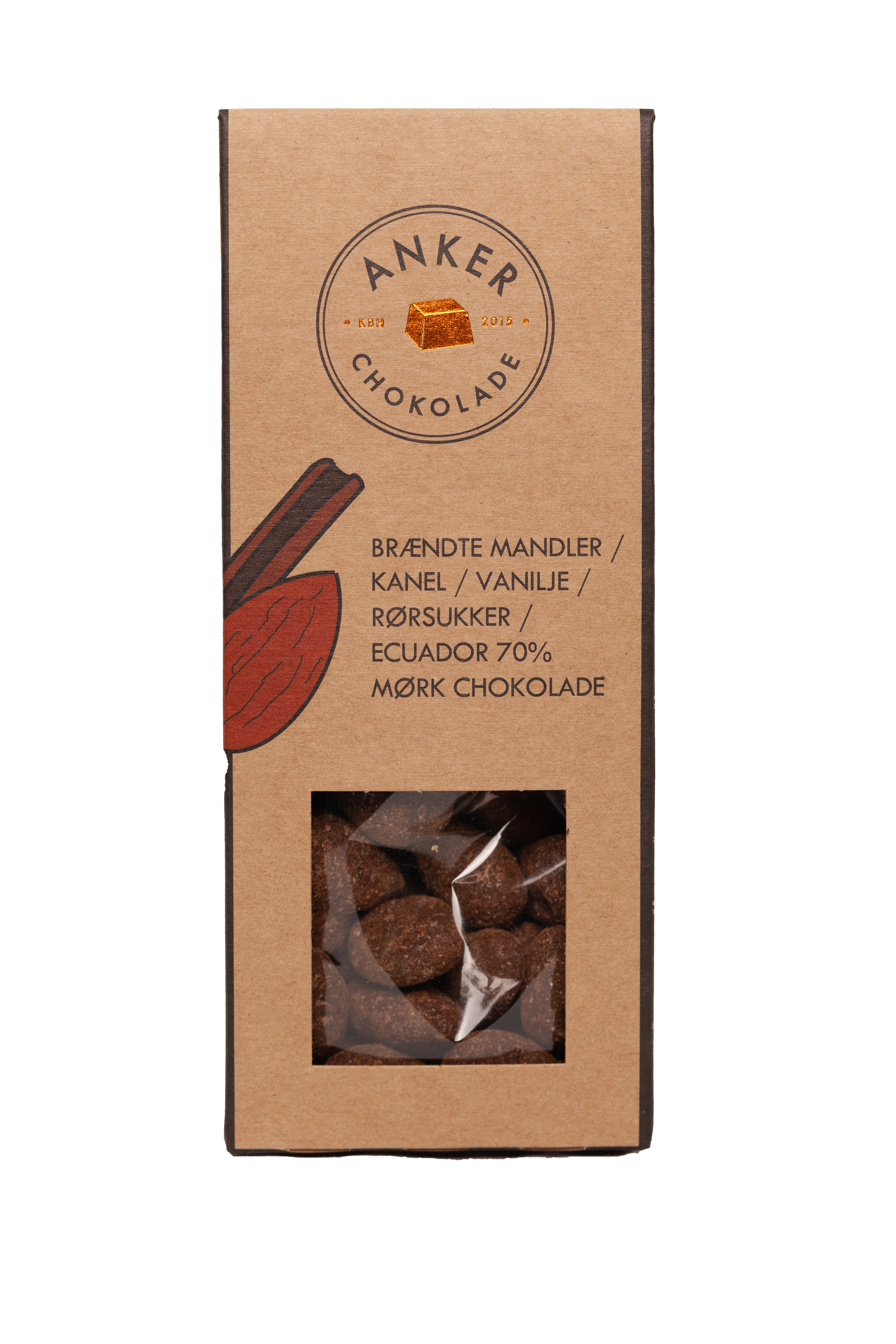 Anker Chokolade - Æske - Brændte Mandler
