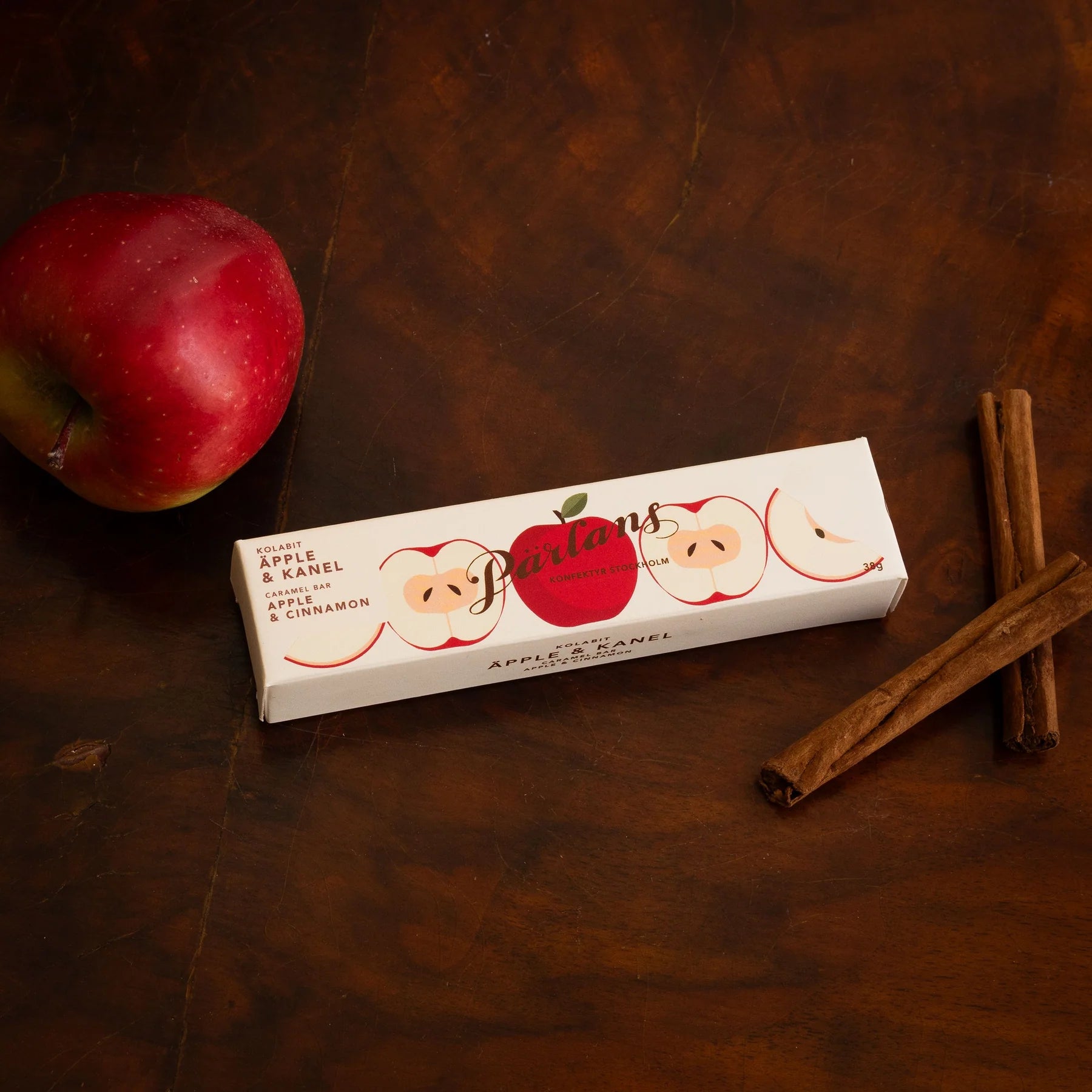 Pärlans - Karamelbar - Apple & Cinnamon