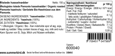 Summerbird - Kitchen - Piemonte Hazelnuts