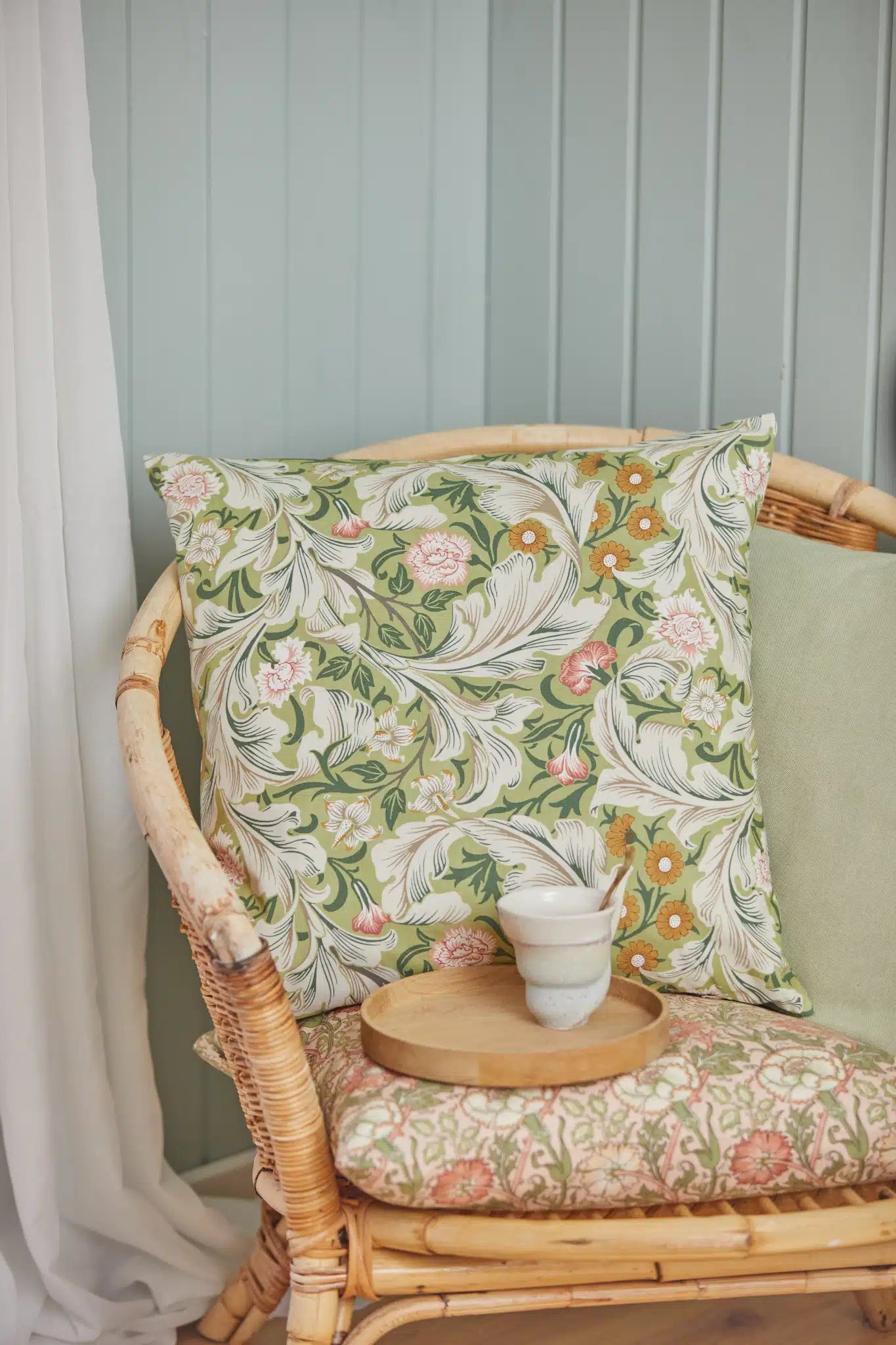 Spliid - Pudebetræk - William Morris Leicester Pistache 50×50