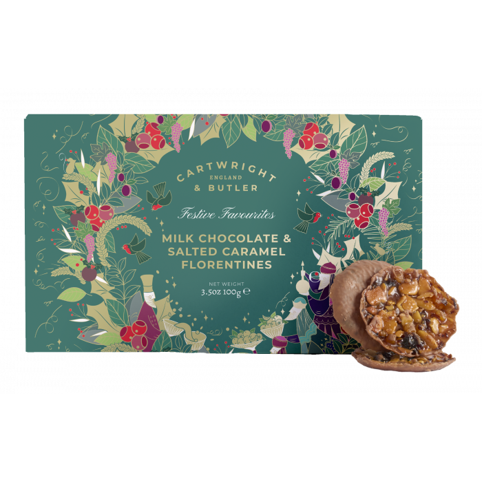 Cartwright & Butler - Småkager - Florentines Saltkaramel & Lys Chokolade