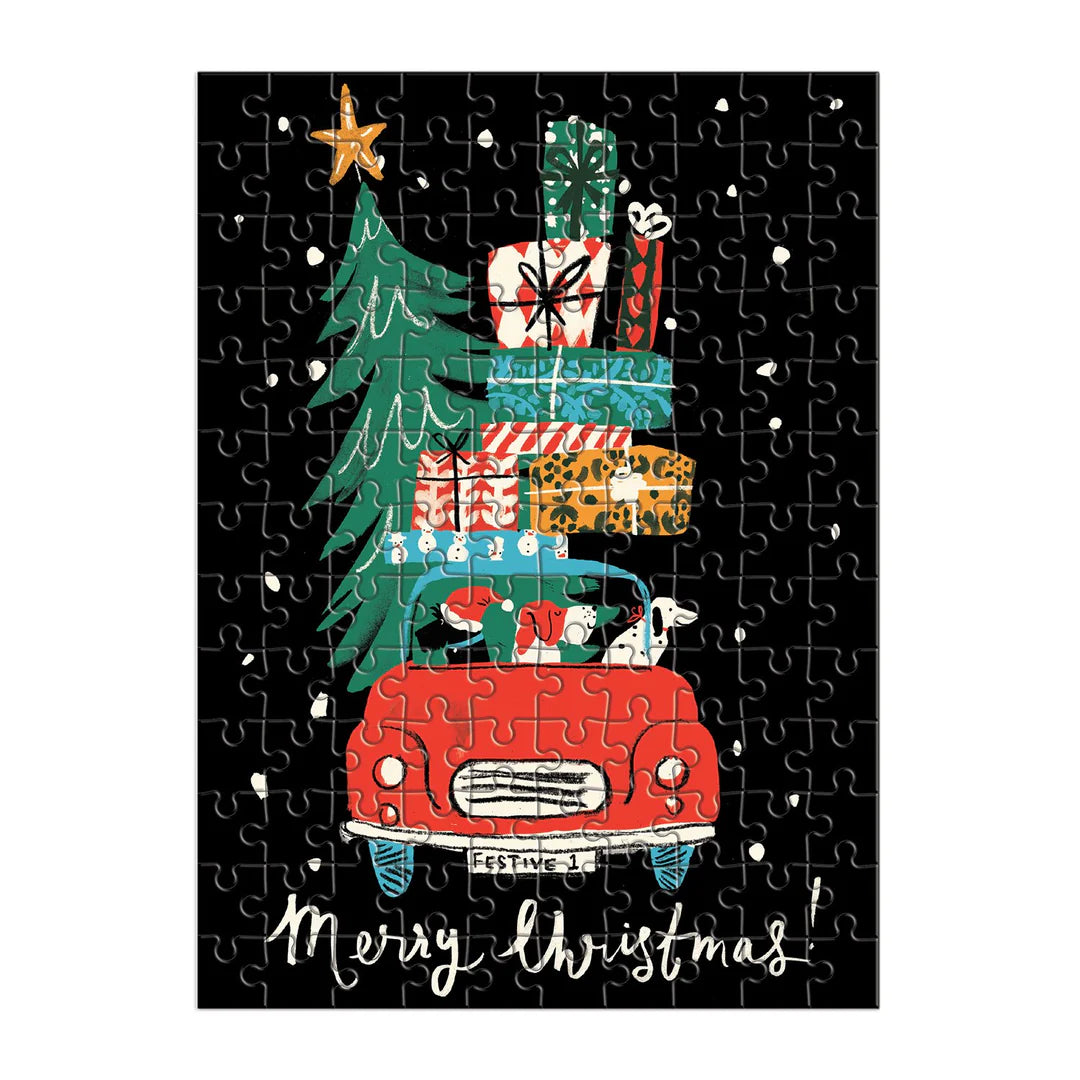 Galison - Puslespil - Christmas Car