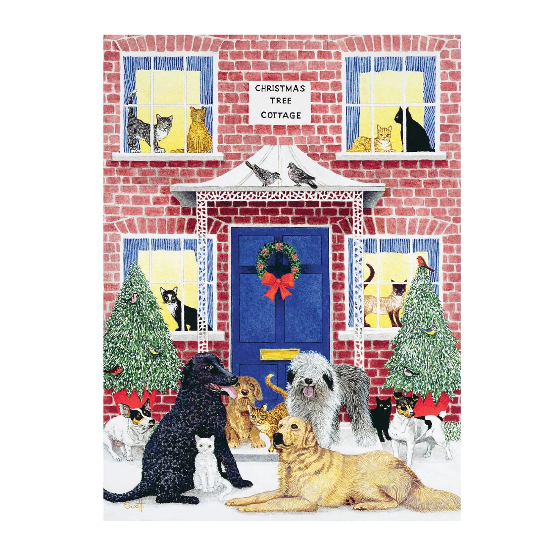 Galison - Puslespil - Christmas Cottage