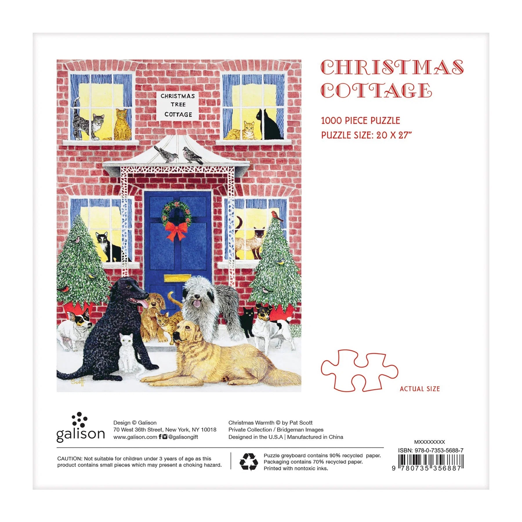 Galison - Puslespil - Christmas Cottage