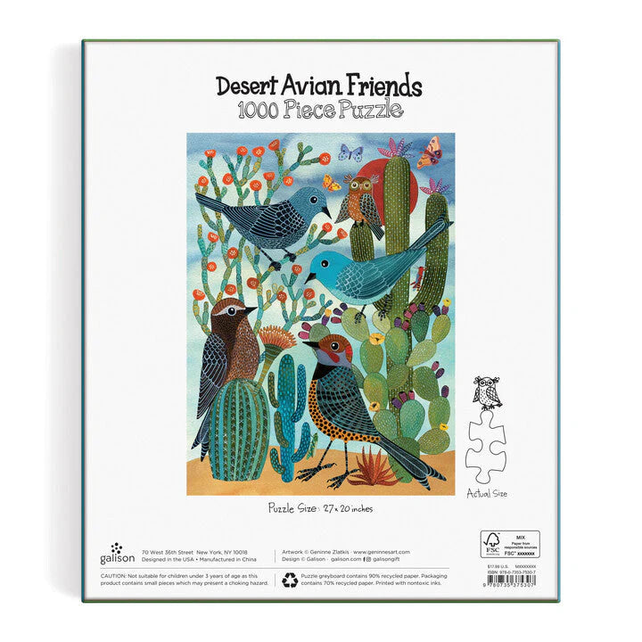 Galison - Puslespil - Dessert Avian Friends