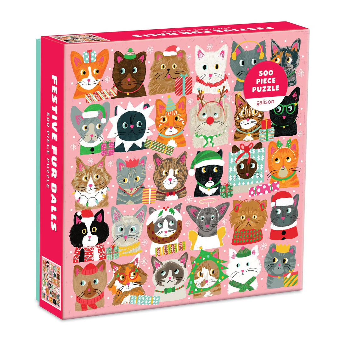 Galison - Puslespil - Festive Furballs