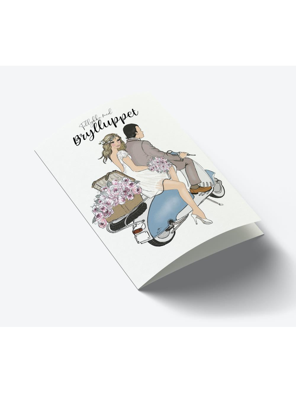 Tillykke med Brylluppet-Kort A7-Mouse & Pen-Butik Square