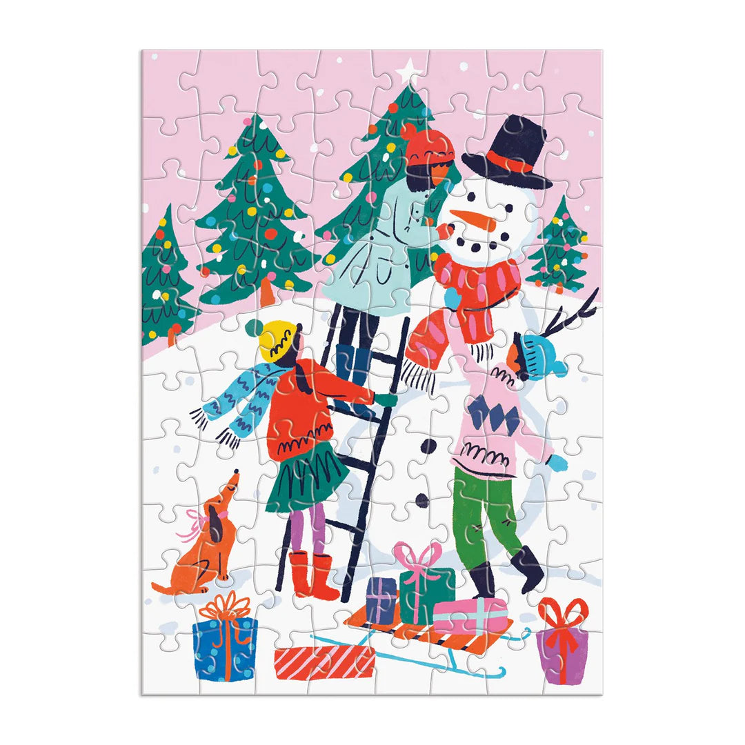 Galison - Puslespilskalender - Merry & Bright Puslekalender