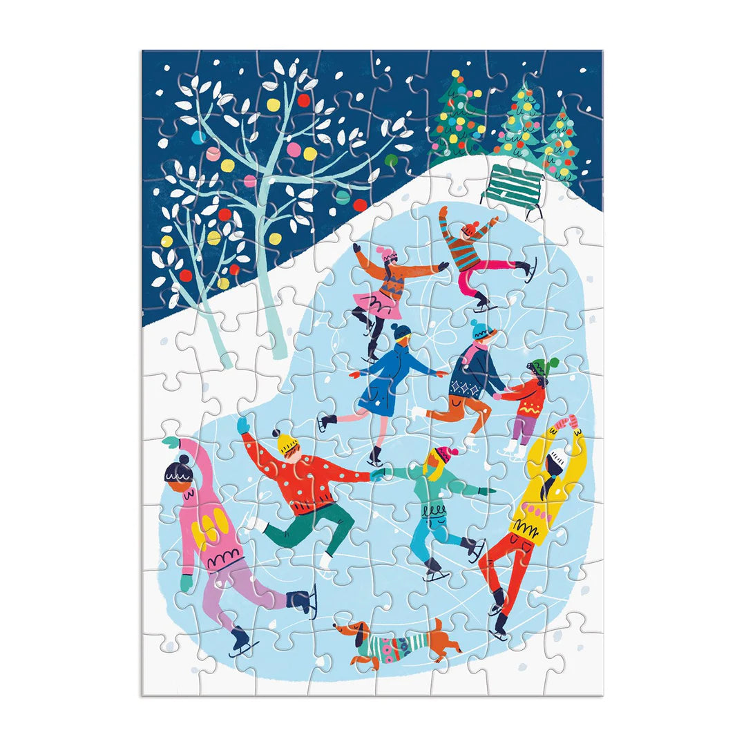 Galison - Puslespilskalender - Merry & Bright Puslekalender
