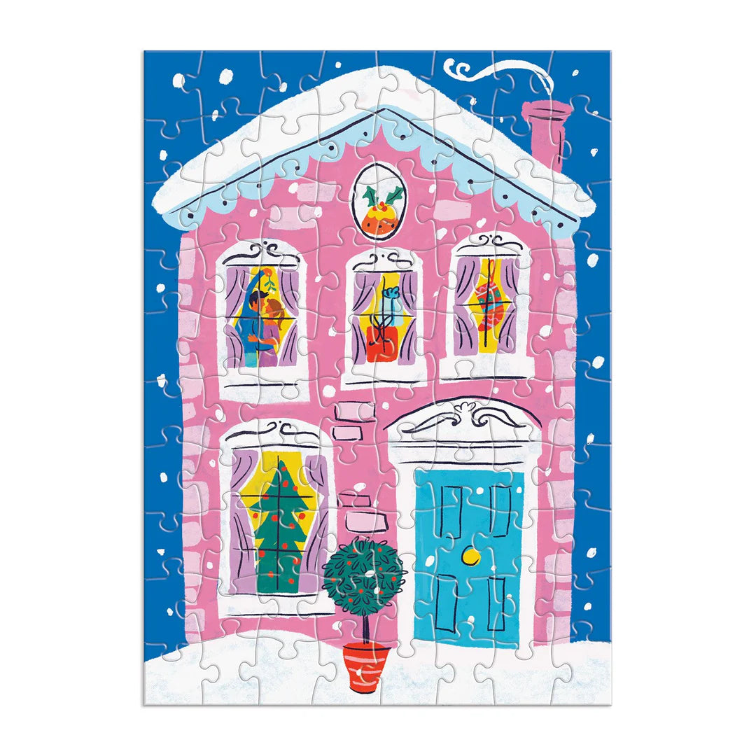 Galison - Puslespilskalender - Merry & Bright Puslekalender