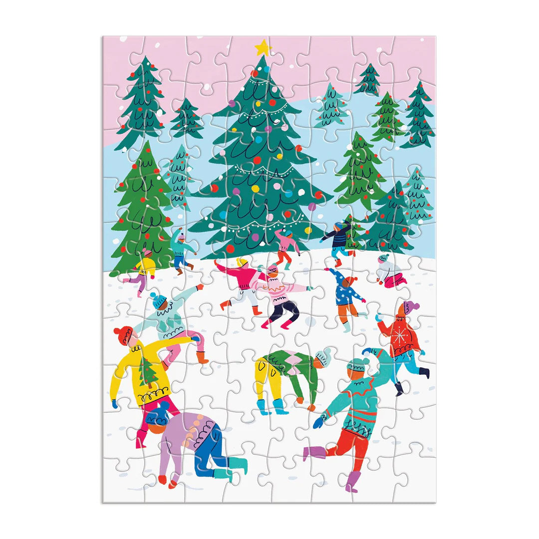 Galison - Puslespilskalender - Merry & Bright Puslekalender