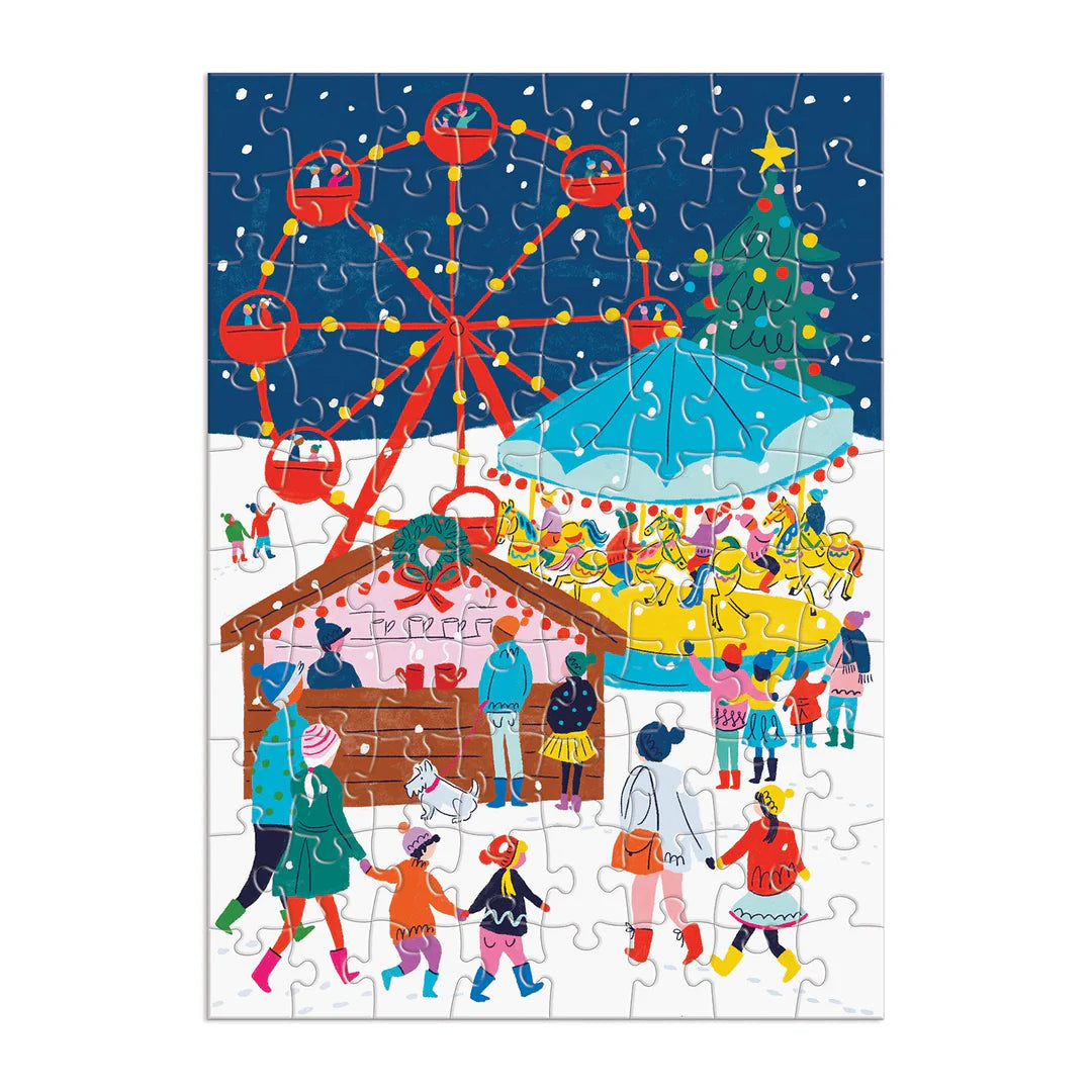 Galison - Puslespilskalender - Merry & Bright Puslekalender