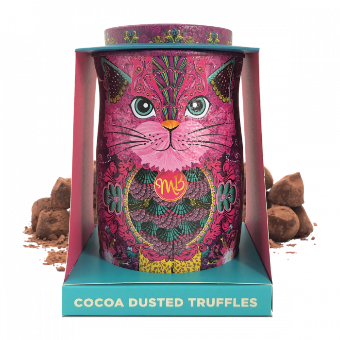 Monty Bojangles - Gaveæske - Persian Pink Cat Tin Gift -Choccy Scoffy 135g